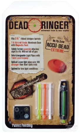 Фото Оптоволоконная мушка Dead Ringer 1/4(планка 6.5мм) Accu-Bead Extreme Single Pack