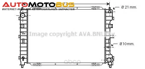 Фото Радиатор охлаждения двигателя Ava FD2375