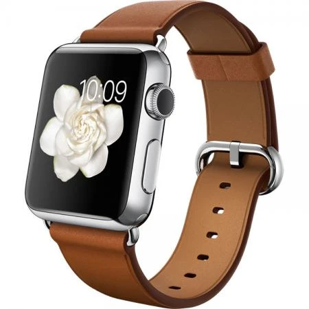 Фото Apple Умные часы Apple Watch 38mm with Classic Buckle Saddle Brown MMF72