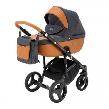 Фото Коляска 2в1 BeBe-Mobile Ravenna V11 кожа коричневая + графит