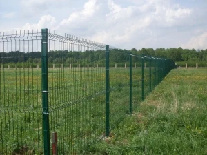 Фото Забор металлический панельного типа