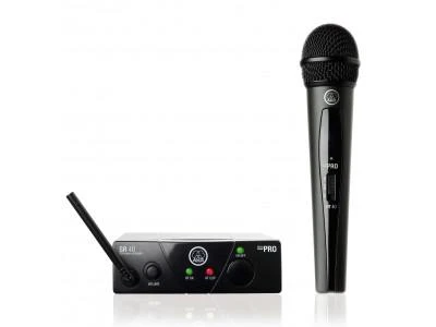 Фото Вокальная радиосистема AKG WMS40 Mini Vocal Set BD US45B (661.100) - вокальная радиосистема с примником SR40 Mini и руч. п