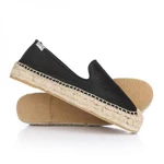 фото Эспадрильи женские Soludos Platform Smoking Slipper Fashion Calf Hair/Black