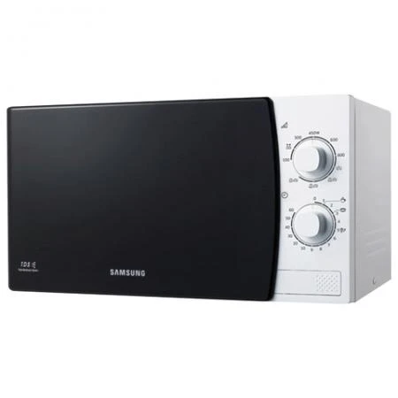 Фото Микроволновая печь SAMSUNG SOFT-1 ME81KRW-1/BW, объем 23 л, мощность 800 Вт, механическое управление, белая