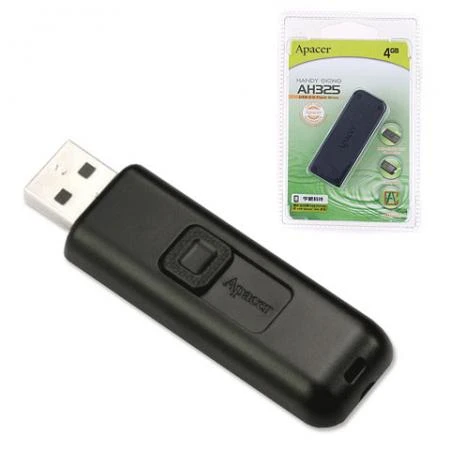 Фото Флэш-диск 4 GB, APACER Handy Steno AH325, USB 2.0, черный