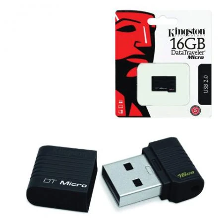 Фото Флэш-диск 16 GB, KINGSTON Data Traveler Micro, USB 2.0, черный