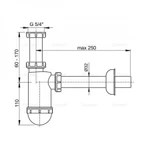 фото Сифон для раковины AlcaPlast A430