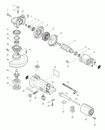 Фото Кольцо стопорное Makita S-6 9527/9528NB