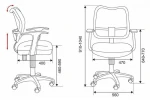 фото Кресло БЮРОКРАТ CH-797AXSN/26-28 спинка сетка черный сиденье черный 26-28