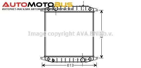 Фото Радиатор охлаждения двигателя AVA QUALITY COOLING IV2078