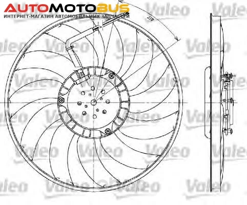 Фото Вентилятор охлаждения двигателя Valeo 698610