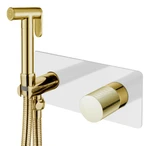 фото Boheme Stick 127-WG.2 Смеситель гигиенический WHITE TOUCH GOLD