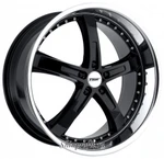 фото TSW Jarama 8x17/5x108 D72 ET40 Gloss Black Mirror Cut Lip