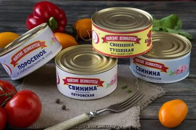 Фото Мясные консервы (тушенка) свинина ГОСТ, ТУ