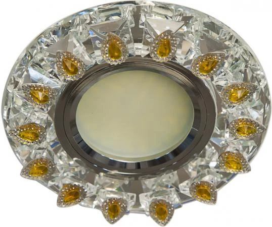 Фото Светильник встраиваемый 15LED*2835 SMD MR16 50W G5.3 прозрачный-желтый прозрачный CD55A; 28564