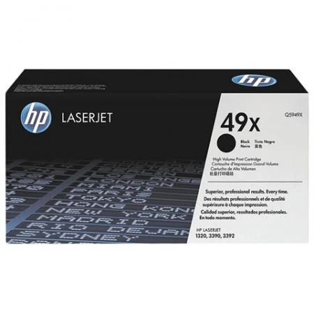 Фото Картридж лазерный HP (Q5949X) LaserJet 1320/3390/3392 и другие, №49X, оригинальный, ресурс 6000 стр.