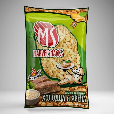 Фото Арахис со вкусом холодца и хрена "Marvelsnacks" 70 гр/35 шт