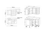 Фото №4 Кухня БЕЛАРУСЬ-2 УГЛОВАЯ. Варианты правый, левый