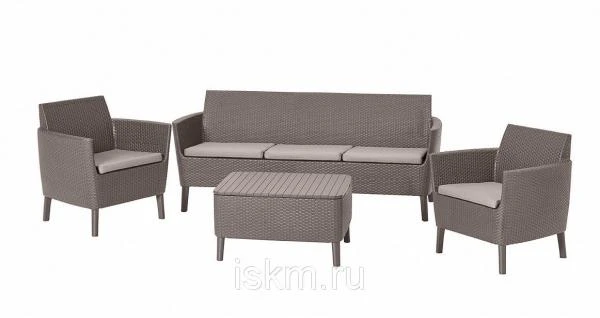 Фото Комплект плетеной мебели Salemo 3 seater set