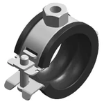 фото Хомут С-образный MEFA SIGMA с изоляцией и гайкой M8 для труб
