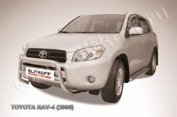 Фото Slitkoff Кенгурятник d57 низкий черный TOYOTA RAV-4 (2006)