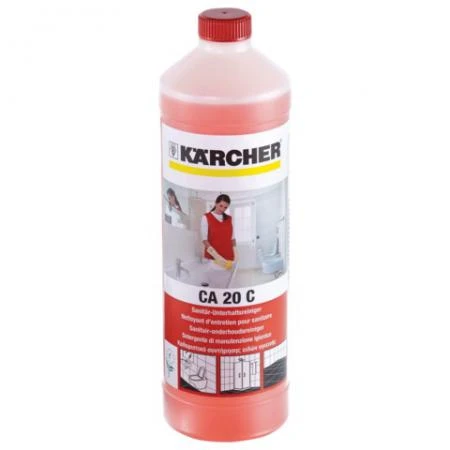 Фото Средство чистящее KARCHER (КЕРХЕР) CA20C, для ежедневной очистки санитарных помещений, 1 л, 6.295-694.0