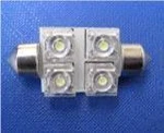 фото Автосветодиод SV8.5-T10*36-4FLUX-12V