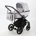 фото Коляска 3 в 1 BeBe-mobile Gusto светло-серый с блестками