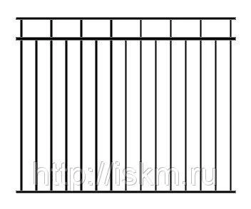 Фото Забор металлический серия М-3