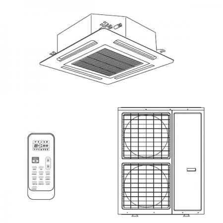 Фото Кассетный кондиционер Gebo GACC-SH60S / GACC-UH60S