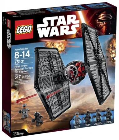 Фото Lego Дания Конструктор Lego Star Wars 75101 First Order Special Forces TIE fighter (Лего 75101 Истребитель особых войск Первого Ордена)