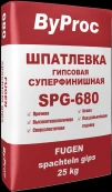 Фото Шпатлевка гипсовая 680-SPG ByProc суперфинишная 25кг