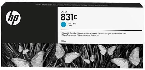 Фото HP 831C 775-ml Cyan Latex Ink Cartridge