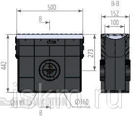 Фото Пескоуловитель пластиковый ПП Profi DN100 Е600