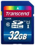 фото Transcend Карта памяти SD Transcend SDHC 32Gb Class10 UHS-I PREMIUM 300x (TS32GSDU1)