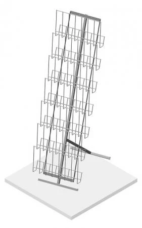Фото СТ.Г.Ж.20 Стенд напольный с дисплеем 7 газетниц