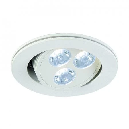 Фото TRITON 3 LED светодиодный точечный светильник встраиваемый с 3-мя PowerLED по 1Вт, 4000K, 250lm, 25°, 350mA, белый | 113660 SLV