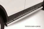 фото Slitkoff Защита порогов d76 труба Toyota Rav 4 2013