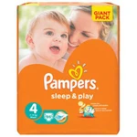 фото Подгузники PAMPERS (Памперс) "Sleep&amp;Play", размер 4 (7-14 кг), 86 шт.