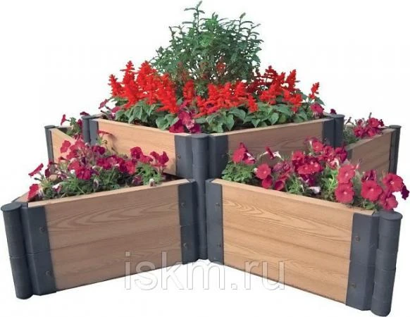 Фото Ограждения для грядок, клумб, песочниц CM Garden 120х120 см