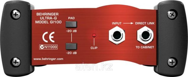 Фото Behringer GI100 - Активный гитарный DI-бокс с имитацией спикера