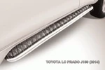 фото Slitkoff Защита порогов d57 с листом усиленная Toyota Land Cruiser Prado 150 2014