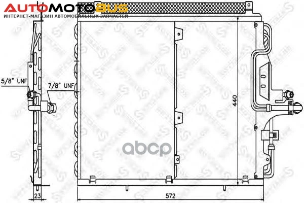 Фото Радиатор кондиционера Stellox 1045318SX