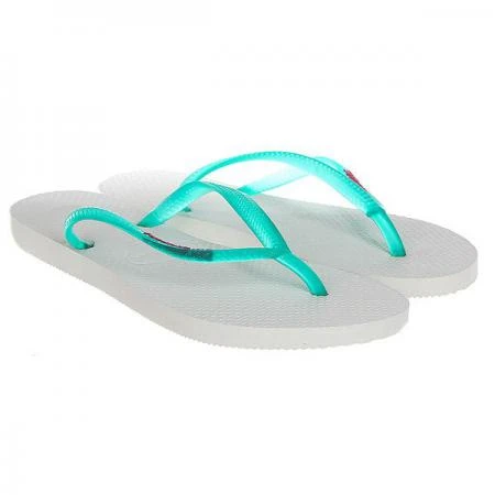 Фото Вьетнамки женские Havaianas Slim Logo White/Green