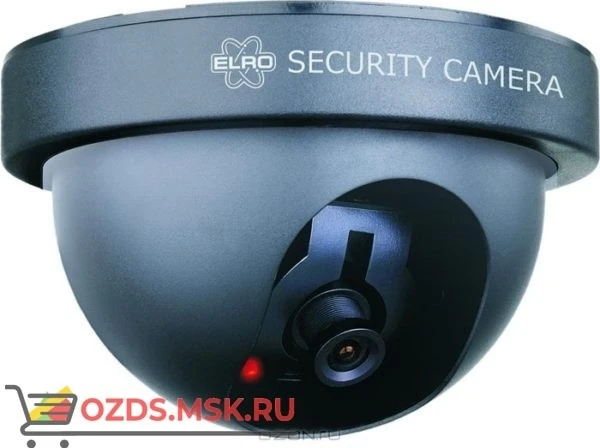 Фото CS44D мигающий красный LED 2xAAA: Фальш-камера купольная (муляж камеры видеонаблюдения, видеокамера)