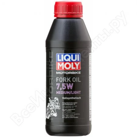 Фото Синтетическое масло для вилок и амортизаторов 0,5л LIQUI MOLY Motorbike Fork Oil Medium/Light 7,5W 3099