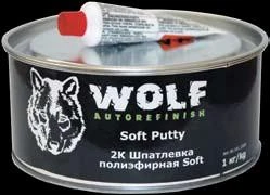 Фото 2K Шпатлевка полиэфирная Soft 0,5 кг, вкл. отвердитель Wolf 101.0500