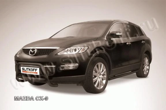 Фото Slitkoff Кенгурятник d57 низкий черные MAZDA CX-9 (2007)