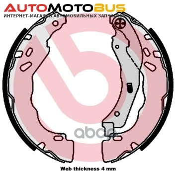 Фото Комплект тормозных колодок brembo S61544