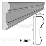 фото Декоративные элементы лепнины - фасадный декор наличник Н-005 на окна из пенопласта